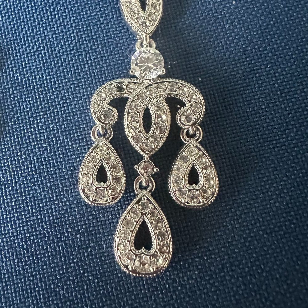 Nadri- Silver and Cubic Zirconia  Earrings